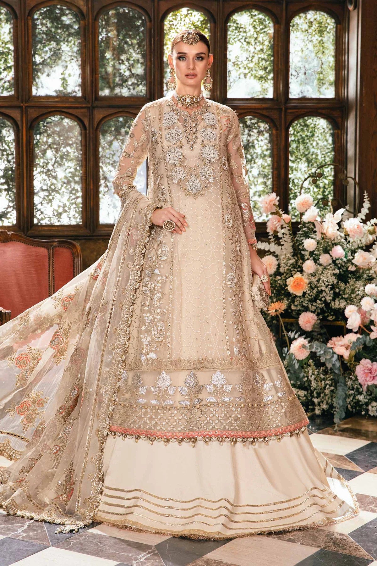 3 PIECE EMBROIDERED SUIT BD-2805