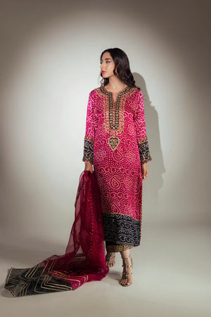 Silk Goat & Zardozi Pink Suit - FKO-MHCS-027