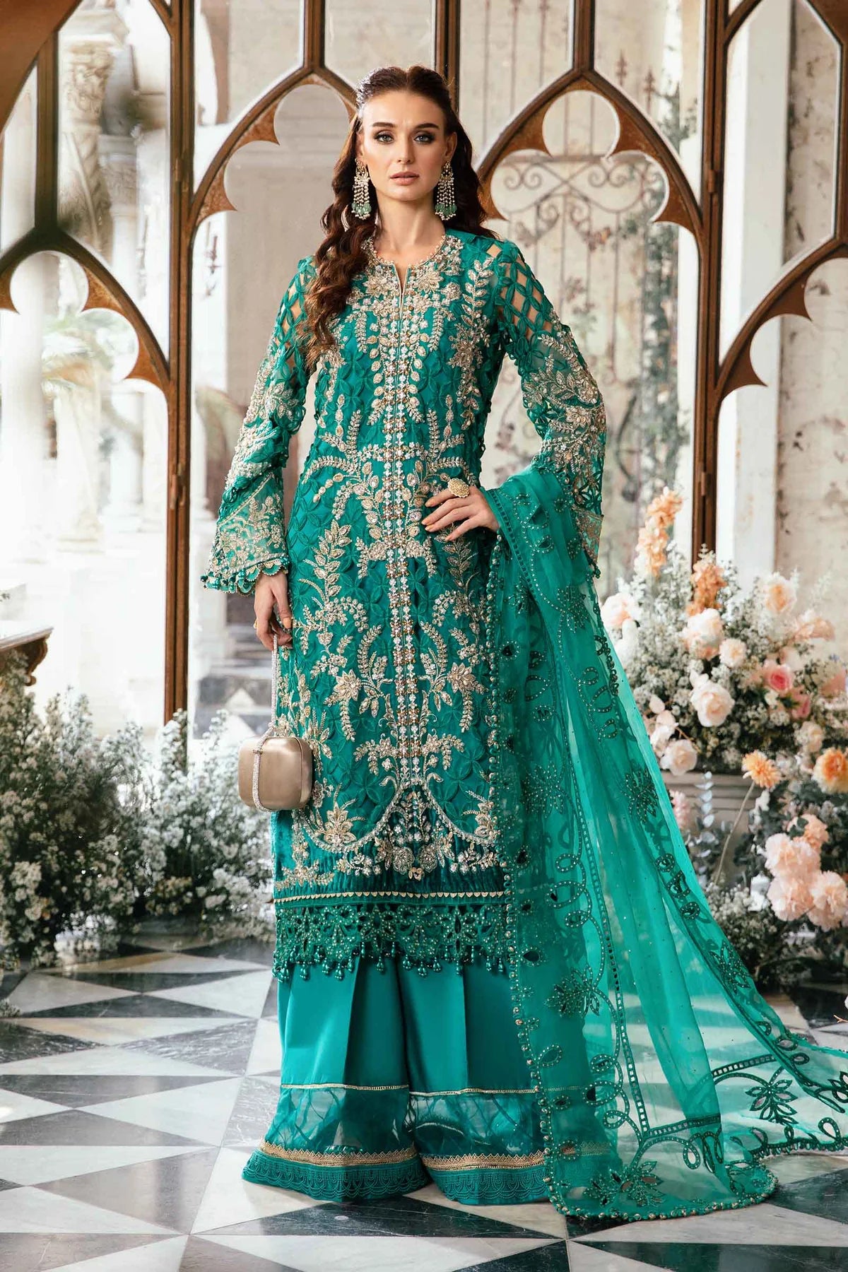 3 PIECE EMBROIDERED SUIT BD-2806