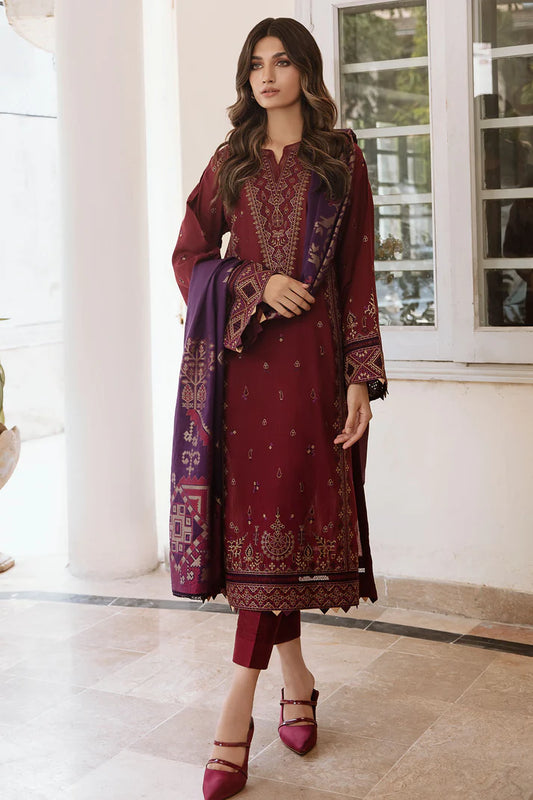 EMBROIDERED FINE SLUB UWE-0021