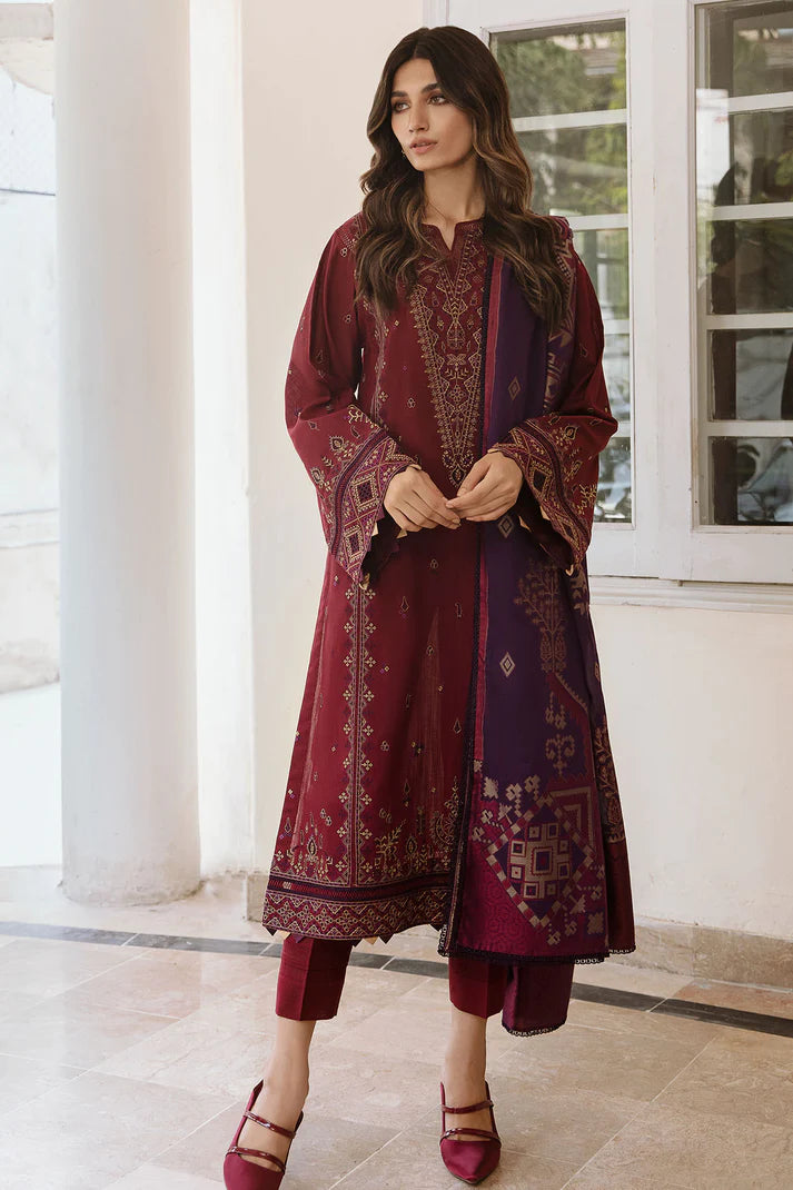 EMBROIDERED FINE SLUB UWE-0021