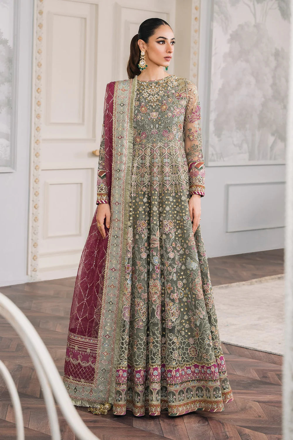 EMBROIDERED CHIFFON FKO-CH12-02
