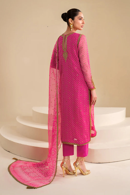 EMBROIDERED CHIFFON FKO-UF-D626