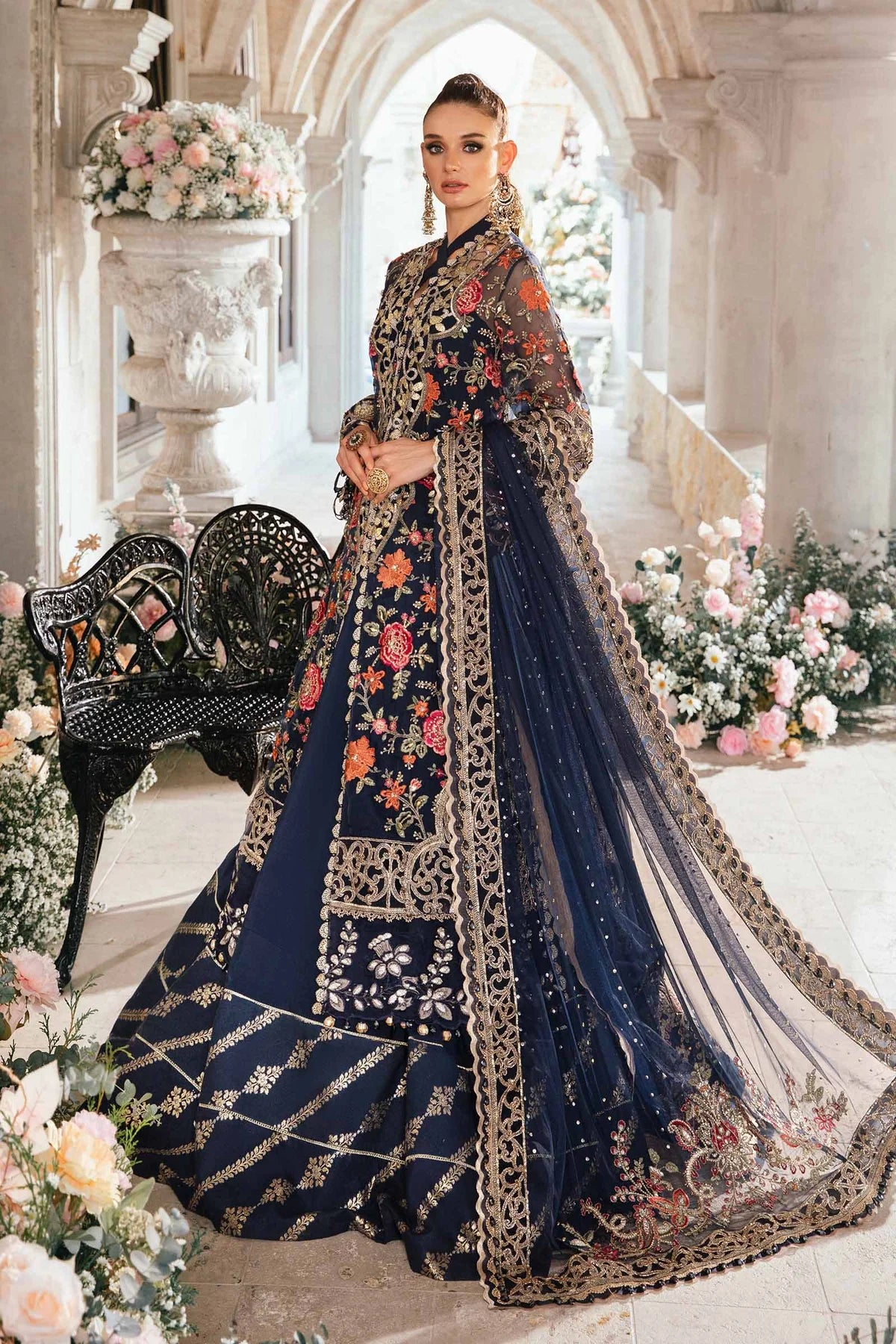 3 PIECE EMBROIDERED SUIT BD-2808