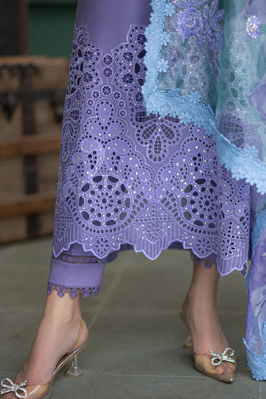 Chikan embroidered & embellished lawn outfit - FKO-Adeline-01245