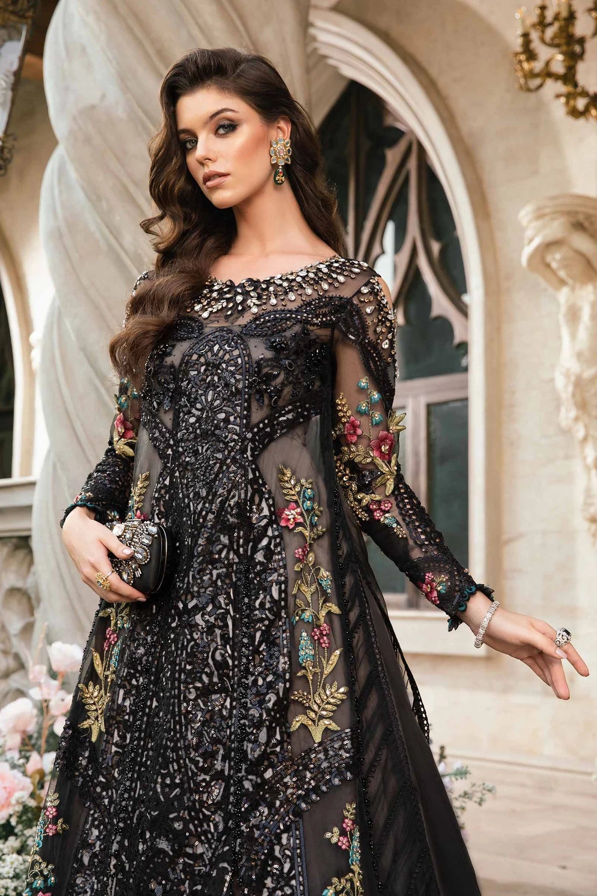 3 PIECE EMBROIDERED SUIT BD-2802