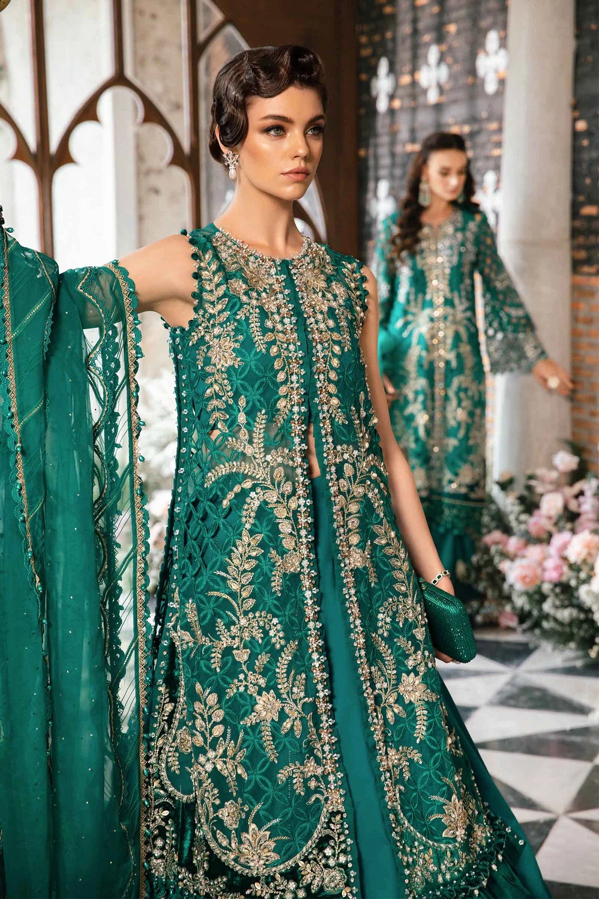 3 PIECE EMBROIDERED SUIT BD-2806