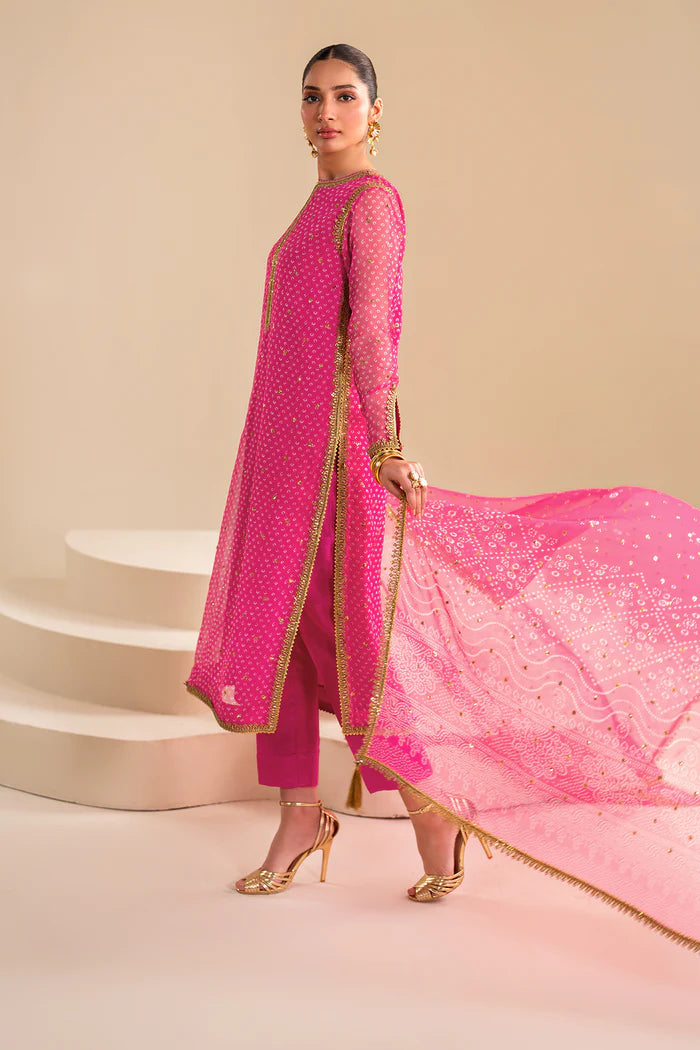 EMBROIDERED CHIFFON FKO-UF-D626