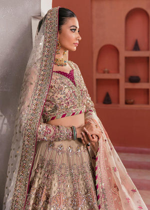Ivory White Lehnga Choli With Resham Work