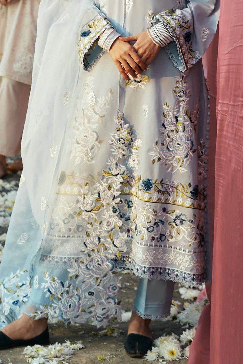 LAWN EMBROIDERED 3 PCS SUIT -  CS24PLD-FKO03