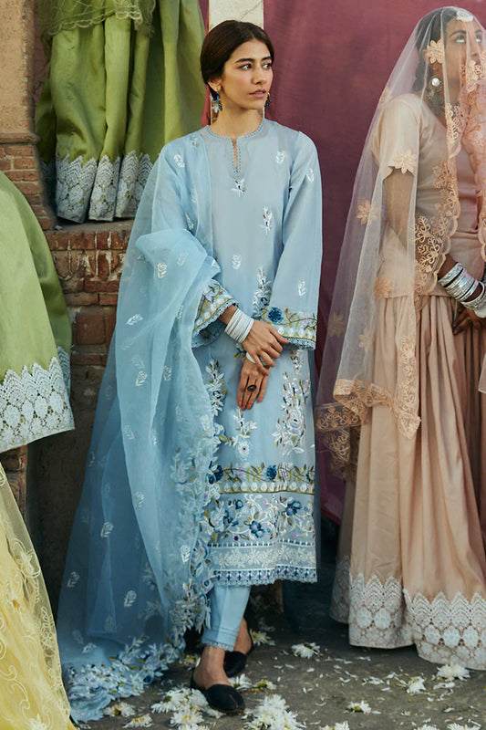 LAWN EMBROIDERED 3 PCS SUIT -  CS24PLD-FKO03