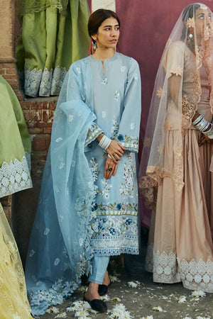 LAWN EMBROIDERED 3 PCS SUIT -  CS24PLD-FKO03