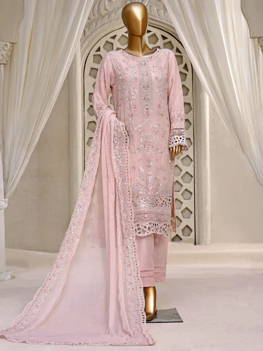 Luxury Embroidered Chiffon 3-Piece Suit AFSANAY-FKO-0124