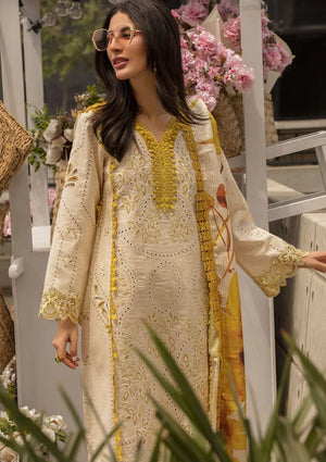 Chikankari Embroidered 3 Piece FKO-03 AMANI