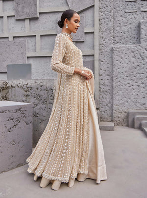 Golden kaliyaana lehenga - FKO-GB-A0124