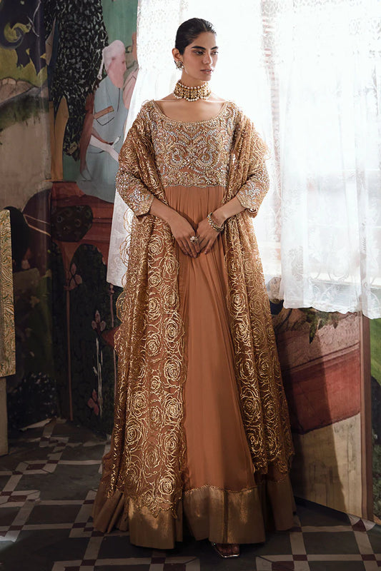 PEACH CHIFFON OUTFIT FKO-RPC04245