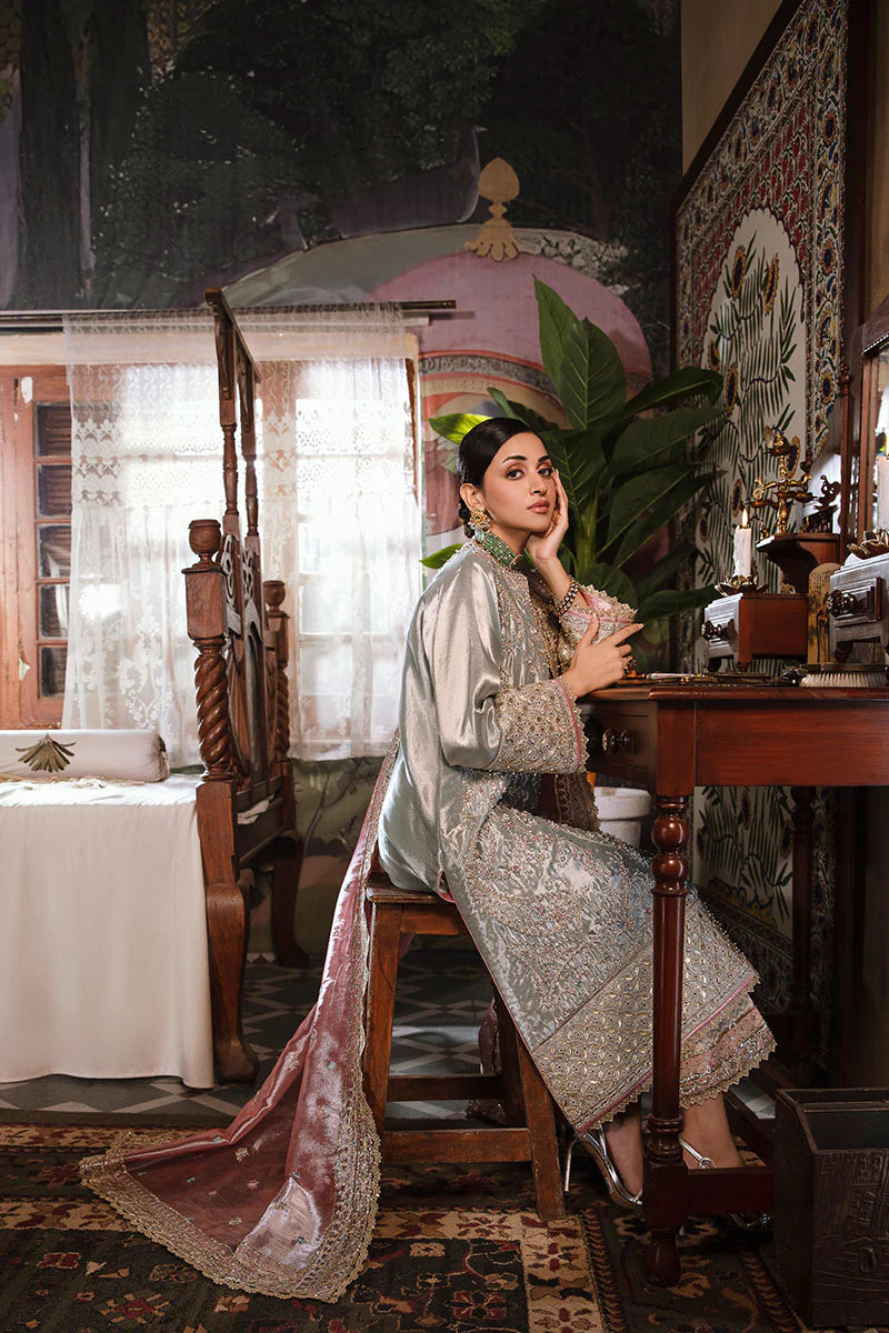 AQUA SILVER ZARRI SILK OUTFIT FKO-ASZS04242