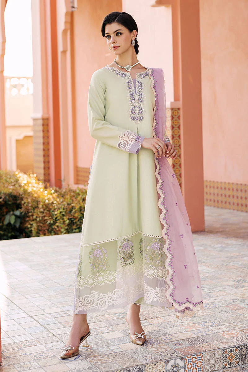 LIME GREEN COTTON NET OUTFIT FKO-LGCN04244