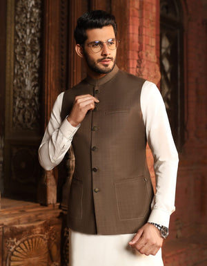 Mens Assorted Shalwar Kameez With Waistcoats - FKOASK-0124