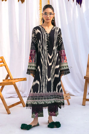 Printed Lawn 3 Pcs Stitched - FKO-NGL-02