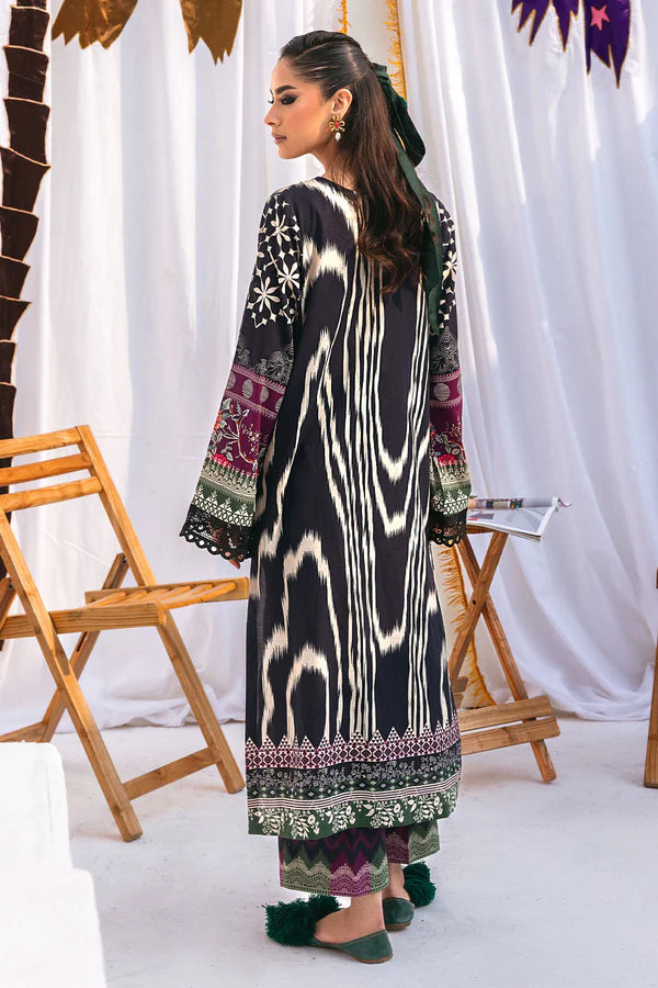 Printed Lawn 3 Pcs Stitched - FKO-NGL-02