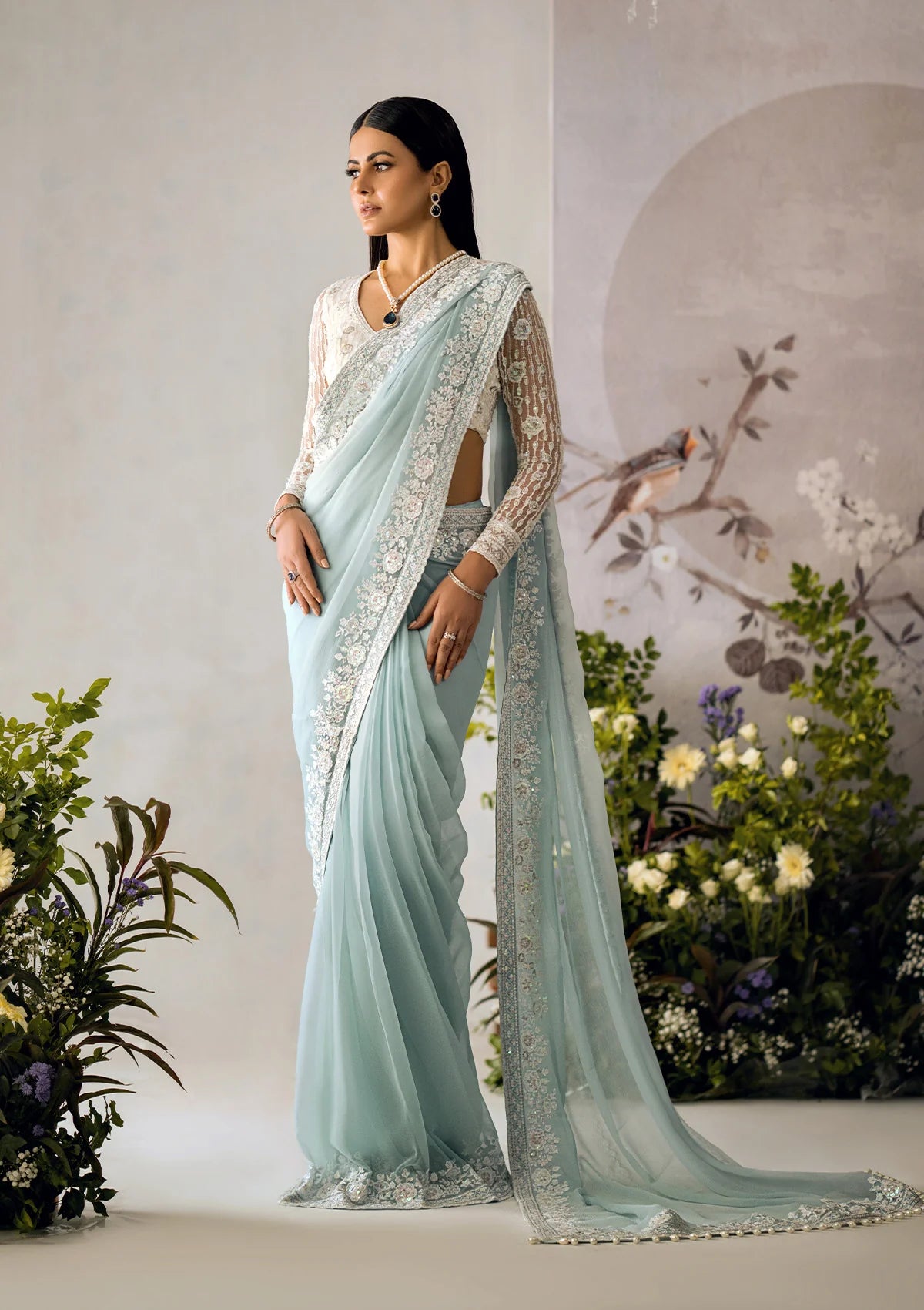 CHIFFON SAREE FKO-LOOK-0824