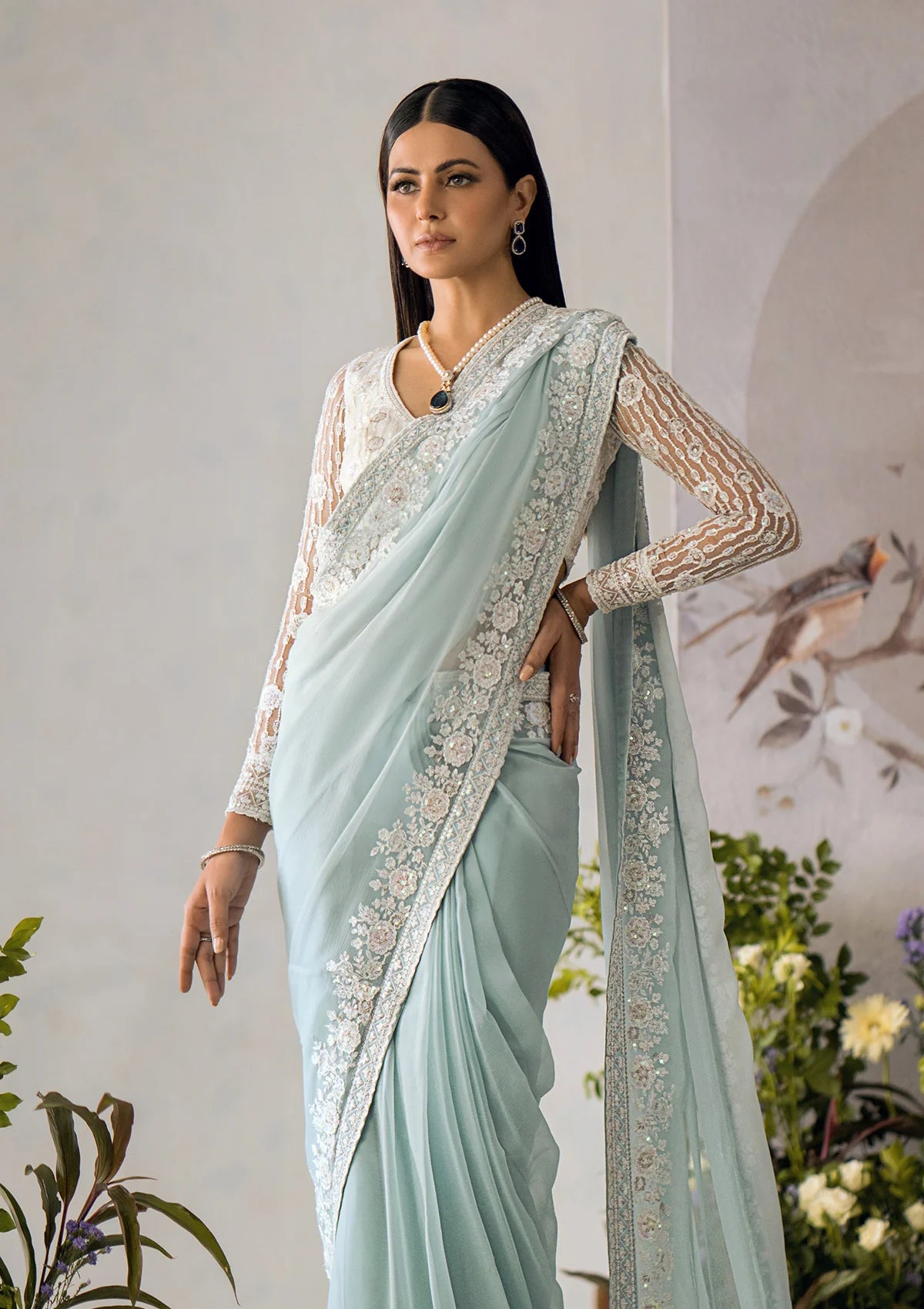 CHIFFON SAREE FKO-LOOK-0824