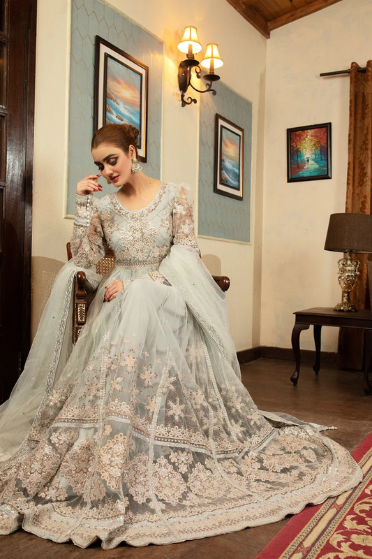 Silver Long Frowk Like Maxi