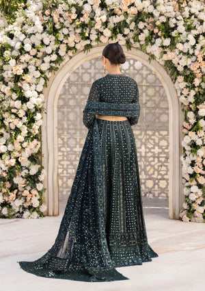 BOTTLE GREEN CHIFFON OUTFIT FKO-LOOK-0124