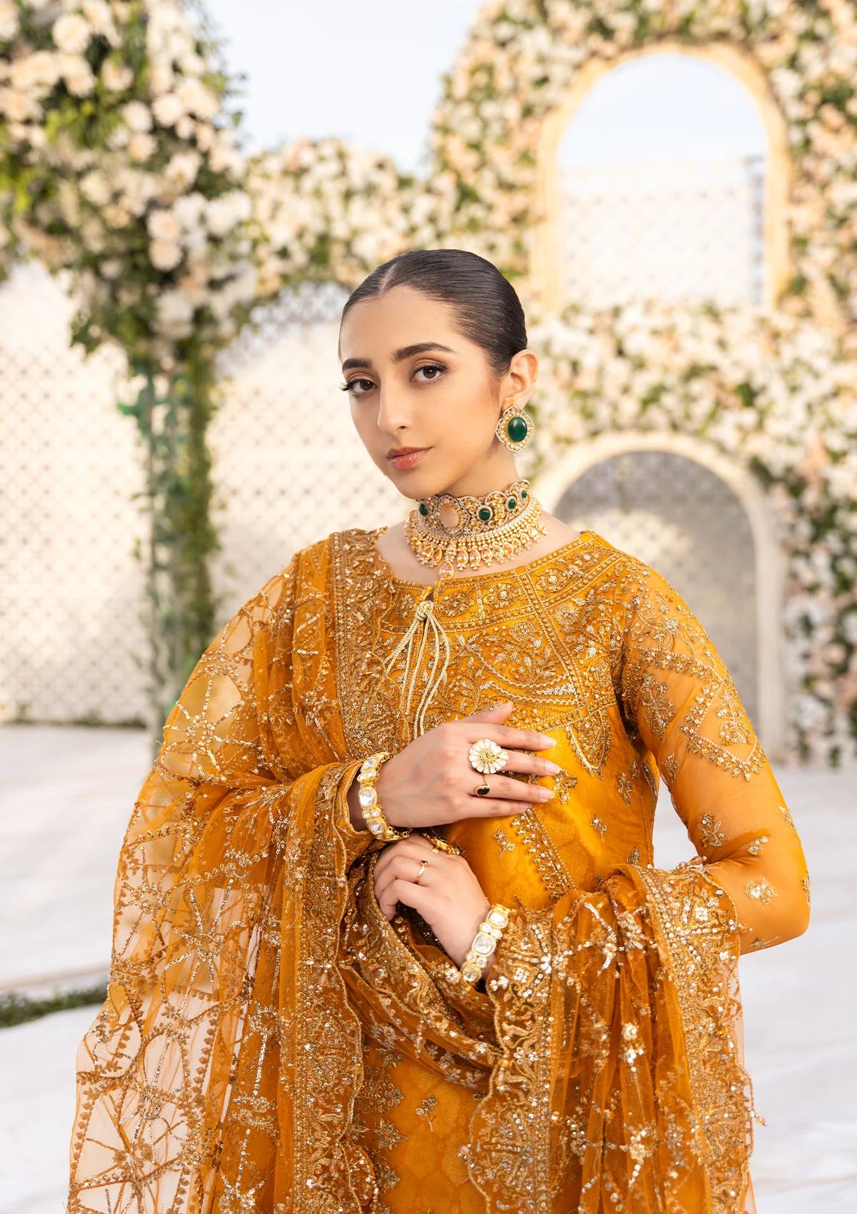 RUST ORGANZA OUTFIT FKO-LOOK-0524