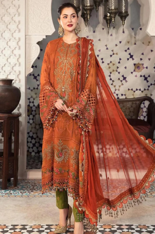 Embroidered Lawn - FKO-MBEL242