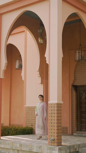 LIME GREEN COTTON NET OUTFIT FKO-LGCN04244