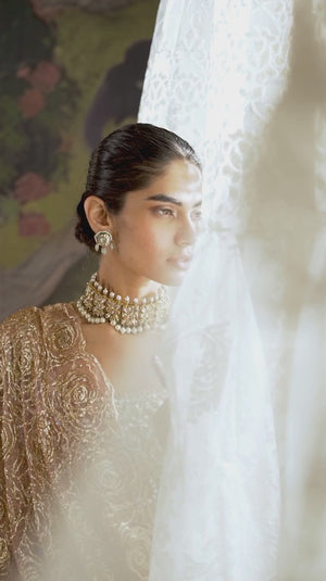 PEACH CHIFFON OUTFIT FKO-RPC04245