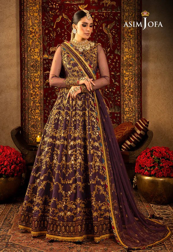 Velvet Deep Purple Peshwas AJVF-03