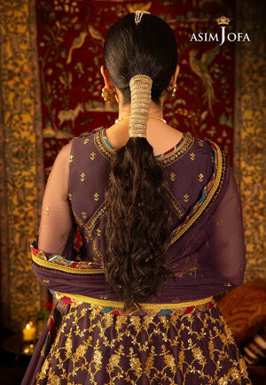 Velvet Deep Purple Peshwas AJVF-03