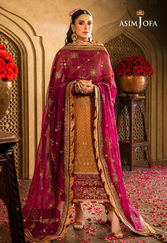 Velvet Plum And Rust With Dupatta AJVF-07