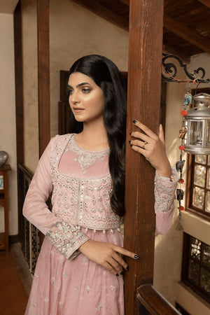 Baby Pink Maisori Stitched Frock Dress