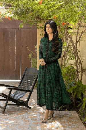 Dark Green Chiffon Dress